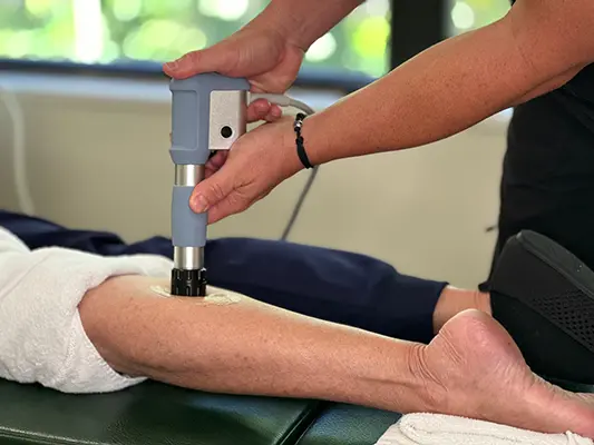 Chiropractic Boynton Beach FL Shockwave Therapy Leg
